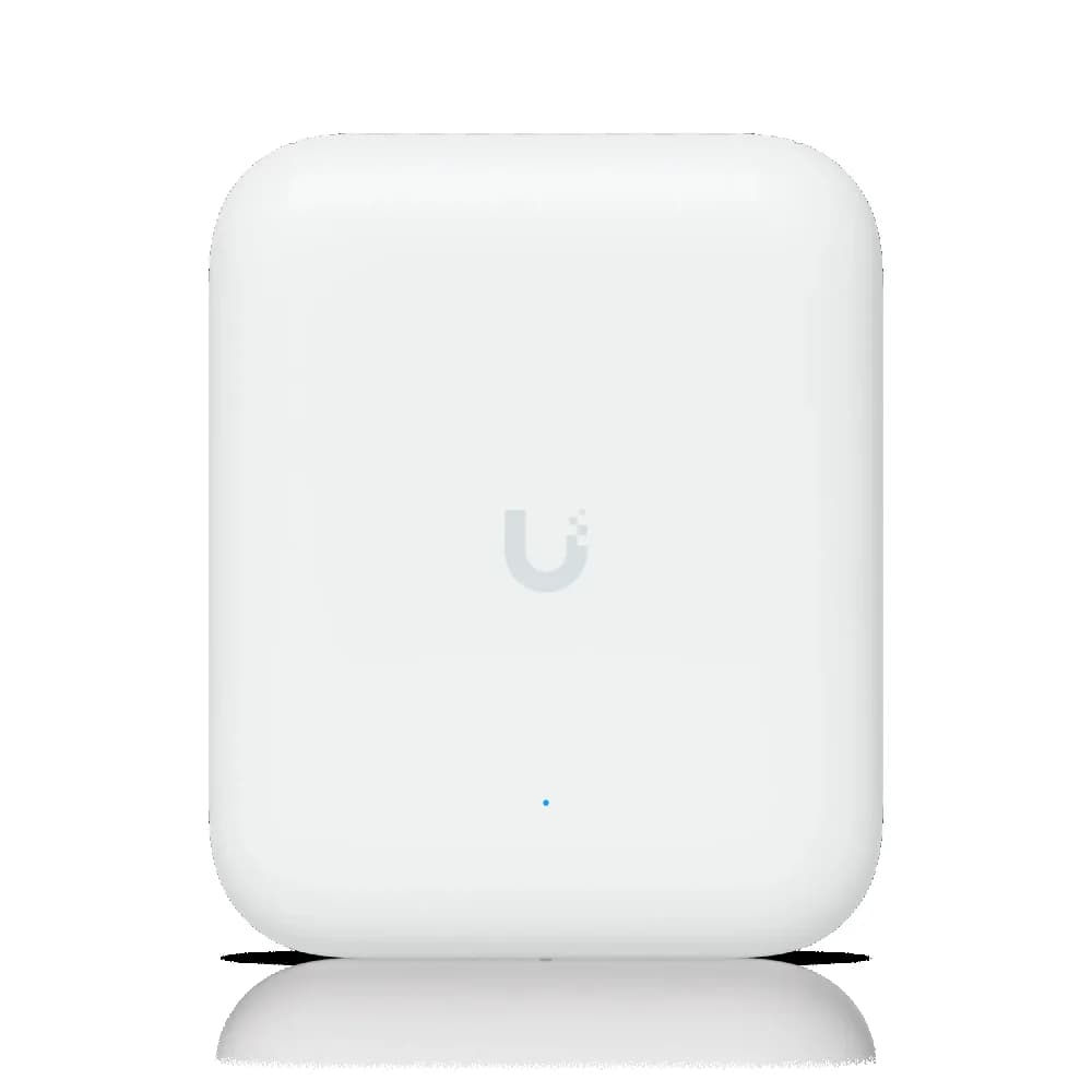 Ubiquiti U7-Outdoor All-weather WiFi 7 AP with 4 spatial streams, an integrated directional super antenna, and versatile mounting options