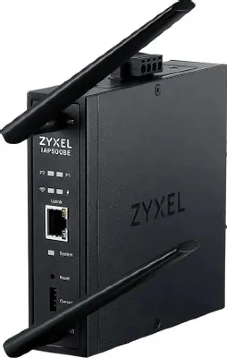 Точка доступа промышленная/ ZYXEL Wi-Fi 7 Industrial Access Point Zyxel NebulaFlex Pro IAP500BE, 802.11be (BE5100), MU-MIMO 2x2+2x2, external antennas (included), 1xLAN 2.5GE, PoE or dual power DC-i