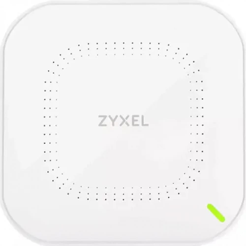 Гибридная точка доступа Zyxel NebulaFlex NWA90AX, WiFi 6, 802.11a/b/g/n/ac/ax (2,4 и 5 ГГц), MU-MIMO, антенны 2x2, до 575+1200 Мбит/с, 1xLAN GE, PoE, защита от 4G/5G, БП в комплекте