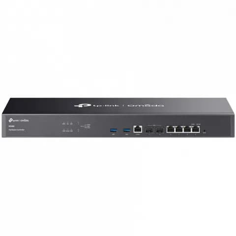 Контроллер точек доступа облачный TP-Link OC400 < Omada SDN, 2 слота 10GE SFP+, 4 порта GbE RJ45, 2 порта USB 3.0, 1 консольный порт GbE, 100–240 В~50/60 Гц, 0.6 A, до 1 000 точек доступа Omada, 2