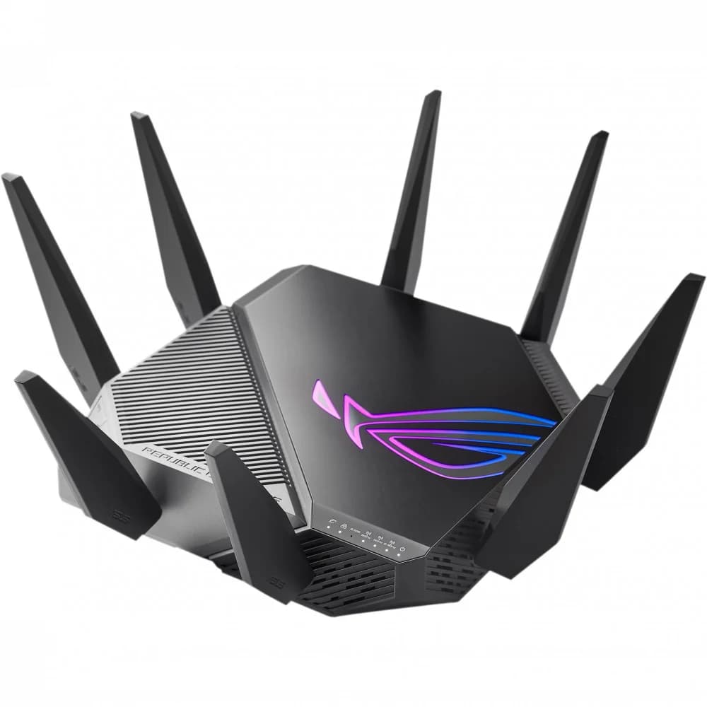 Сетевой маршрутизатор со встроенной беспроводной точкой доступа, ASUS, GT-AXE11000, 802.11ax, AX11000, 1 порт 10/100/1000M WAN , 4 портов 10/100/1000M LAN, 1 порт 25G WAN/LAN, 1 порт USB3.2