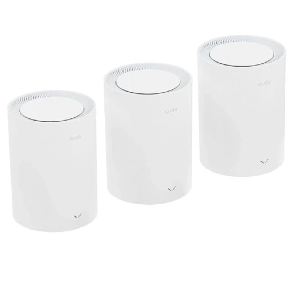 Система Mesh Cudy M3000(3-Pack) / AX3000 Wi-Fi 6 Mesh 2.5G Solution 3-Pack, Dual-Band, Chipset MT7981BA+MT7976CN+RTL8221B, 802.11ax/ac/a/b/g/n, 2402Mbps at 5GHz + 574Mbps at 2.4GHz, 2.5G WAN+GE LAN,