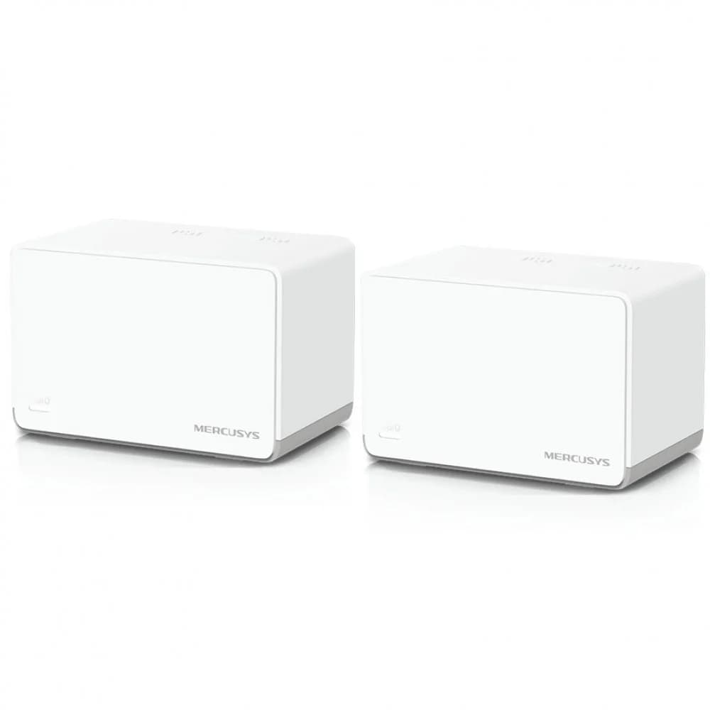 Маршрутизатор, Mercusys, Halo H70X(2-pack), 802.11a/b/g/n/ac/ax, AX1800 Домашняя Mesh Wi-Fi система (2 модуля), 3 порта 10/100/1000T на каждом устройстве (автоопределение WAN/LAN)