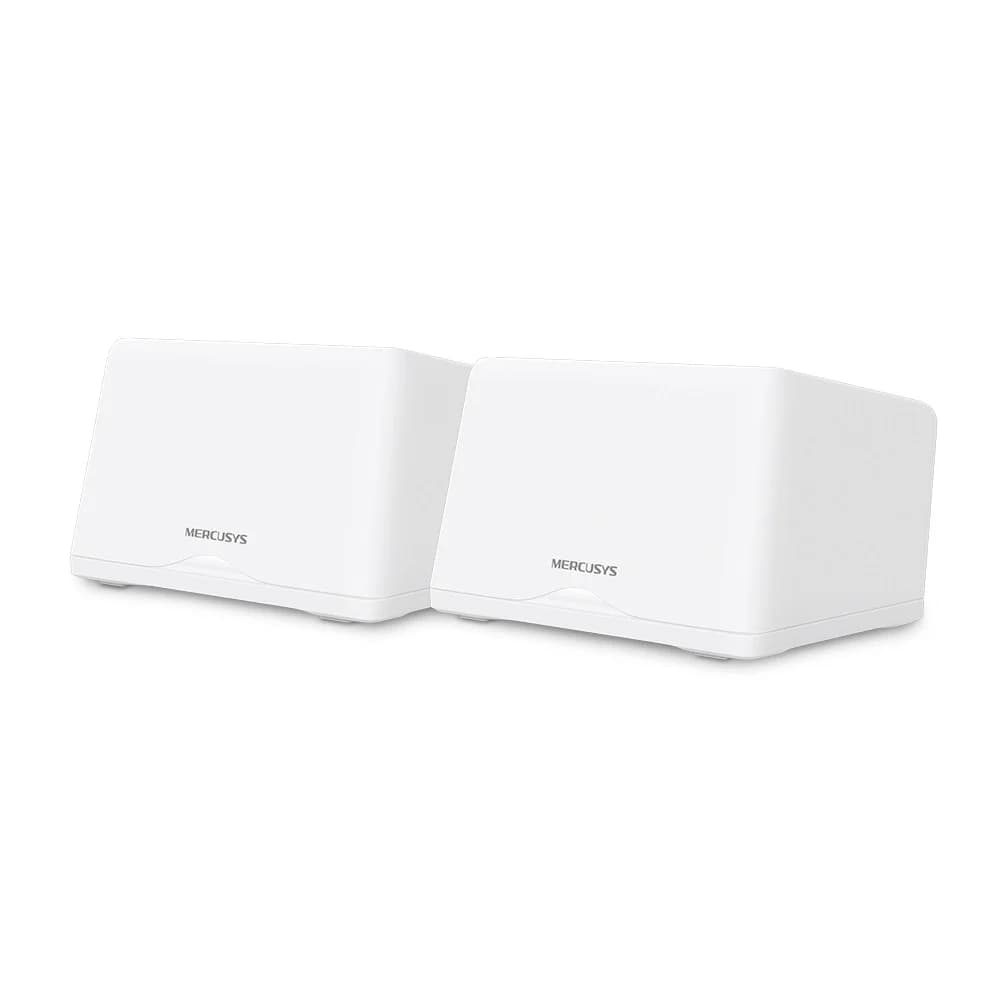 Бесшовный Mesh роутер Mercusys Halo H47BE (HALO H47BE(2-PACK)) BE9300 10/100/1000BASE-TX белый (упак.:2шт)