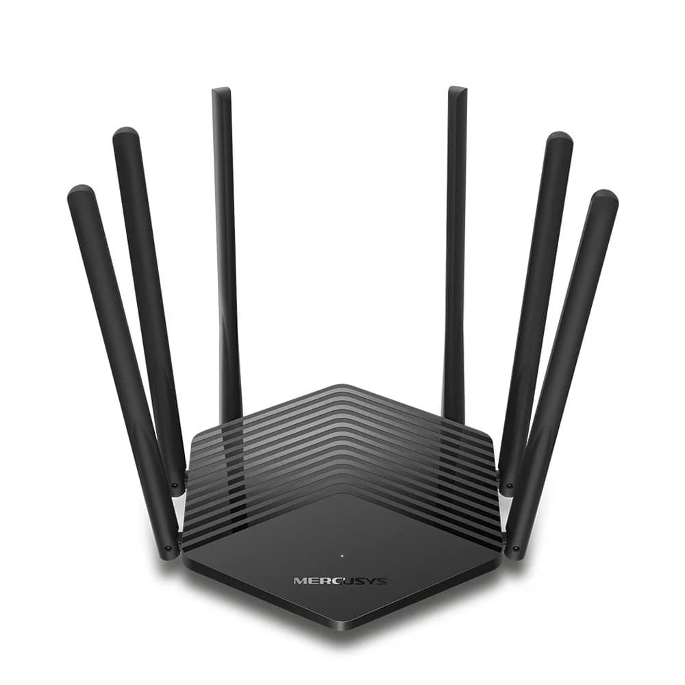 Маршрутизатор беспроводной AC1900 GbE Mercusys MR50G Двухдиапазонный гигабитный Wi‑Fi роутер 1300 Mbps на частоте 5ГГц + 600Mbps на частоте 2,4ГГц, 802.11ac/a/b/g/n 2 порта LAN 10/100/1000 Мбит/с, 1