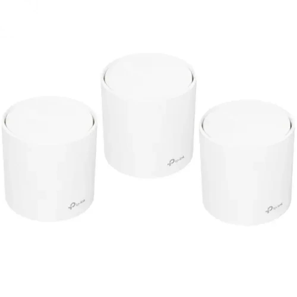 Домашняя Mesh Wi-Fi система GbE AX1800 Tp-Link Deco X20 (3 устройства) Бесшовный роуминг, Wi-Fi 6, 5 ГГц: до 1201 Мбит/с (802.11ax), 2,4 ГГц: до 574 Мбит/с (802.11ax), 802.11ax/ac/a/b/g/n, 2 гигабит
