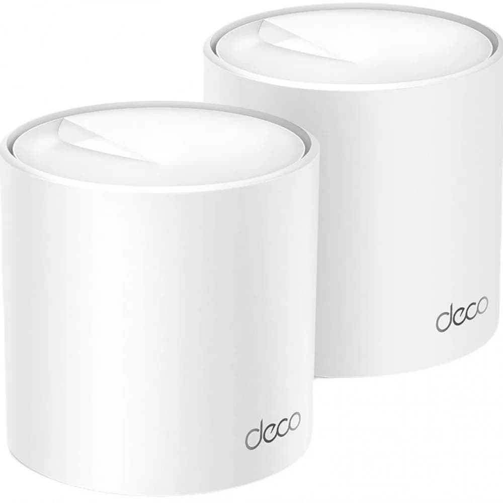 "AX3000 Whole Home Mesh Wi-Fi 6 System, 2 unitsSPEED: 574 Mbps at 2.4 GHz + 2402 Mbps at 5 GHzSPEC: 2× Internal Antennas, 3× Gigabit Ports (WAN/LAN auto-sensing), 2 Streams and HE160 for 5GHzFEATURE