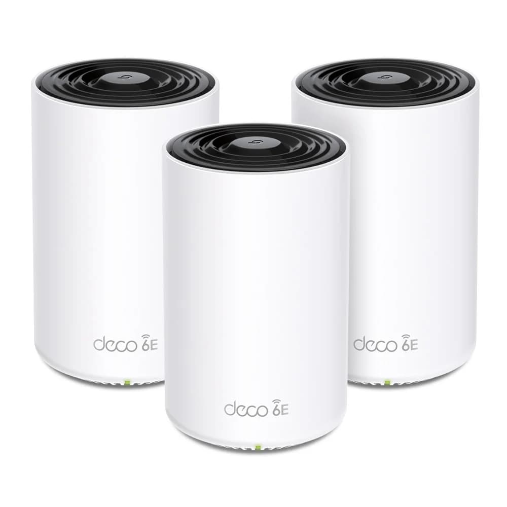 Бесшовный Mesh роутер TP-Link Deco XE75 (DECO XE75(3-PACK)) AXE5400 10/100/1000BASE-TX белый (упак.:3шт)
