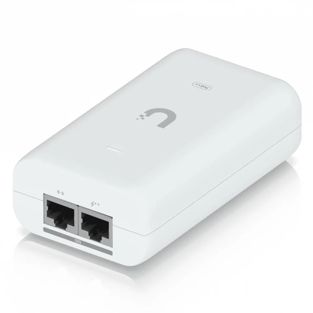 Ubiquiti UniFi UACC-PoE++-10G-EU 10G PoE++ Adapter (60W), can power UniFi PoE++ devices, reduce dependency on PoE switch power, and provide a Multi-Gigabit LAN connection