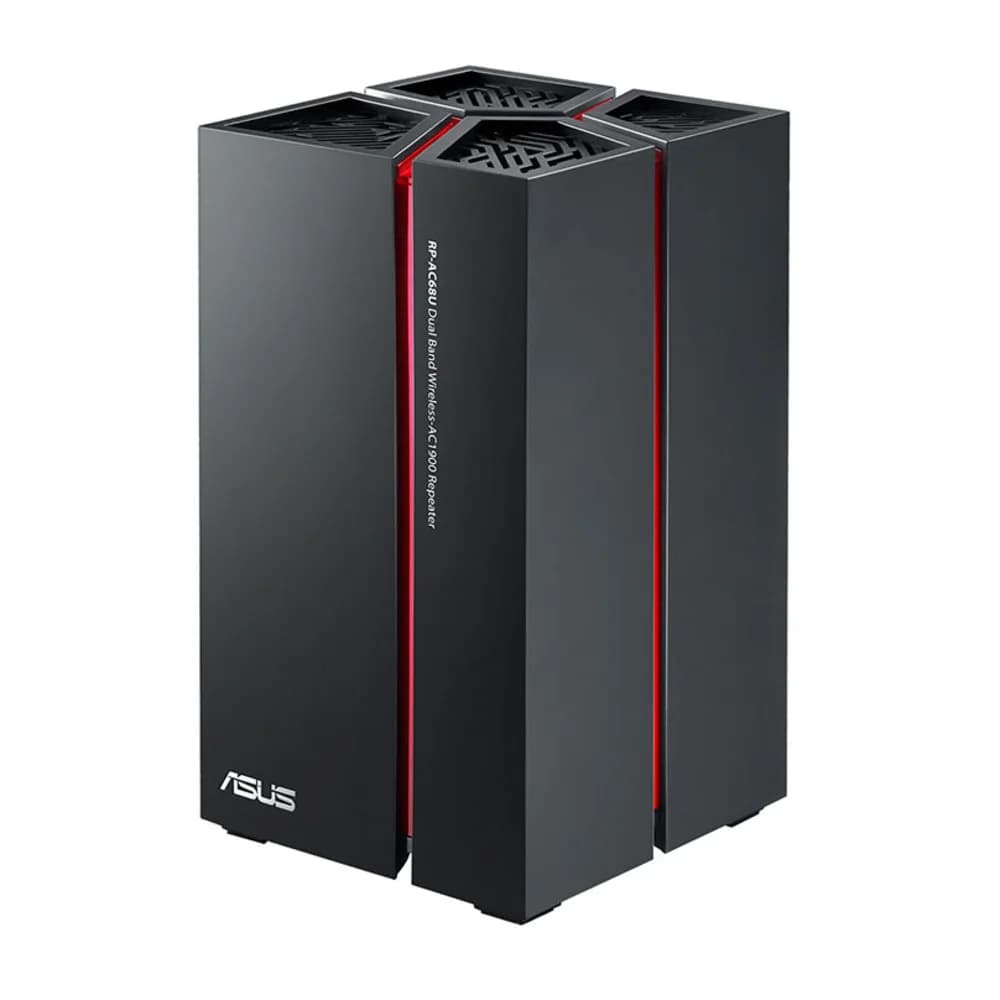 Усилитель сигнала Asus RP-AC68U, 1900 Мбит/с(802.11a/b/g/n/ac), 2.4/5GHz, 5xLAN 10/100/1000, USB 3.0