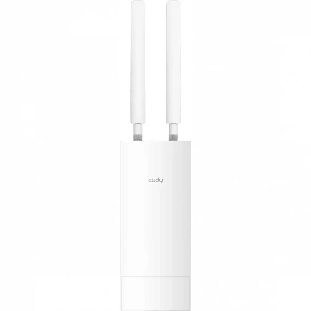 Точка доступа/AC1200 WiFi Gigabit Outdoor Access Point, 867Mbps at 5GHz + 300Mbps at 2.4GHz, 1 x Gigabit RJ45, 2 Detachable Antennas, 802.3at/802.3af PoE or passive PoE, IP65 Waterproof, lightning p