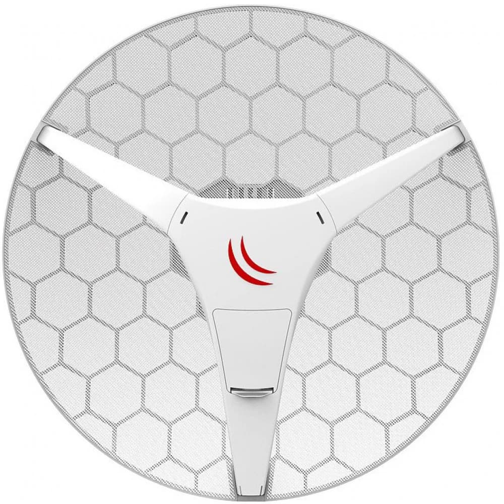 Радиомост MikroTik LHG 60G (60GHz antenna, 802.11ad wireless, four core 716MHz CPU, 256MB RAM, 1x Gigabit LAN, RouterOS L3, POE, PSU) for use as CPE in Point -to-Multipoint setups for connections up