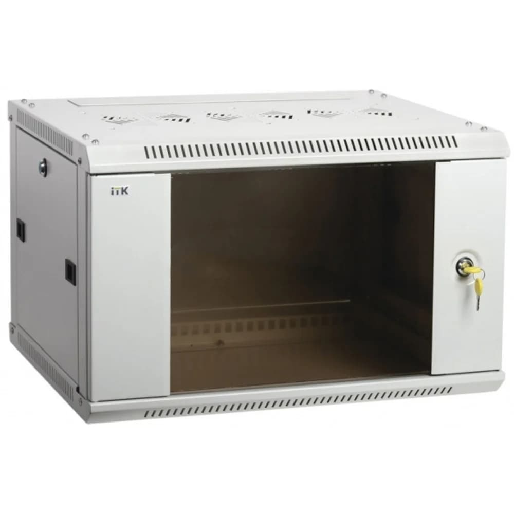 ITK Шкаф LINEA W 18U 600x600 мм дверь стекло, RAL7035