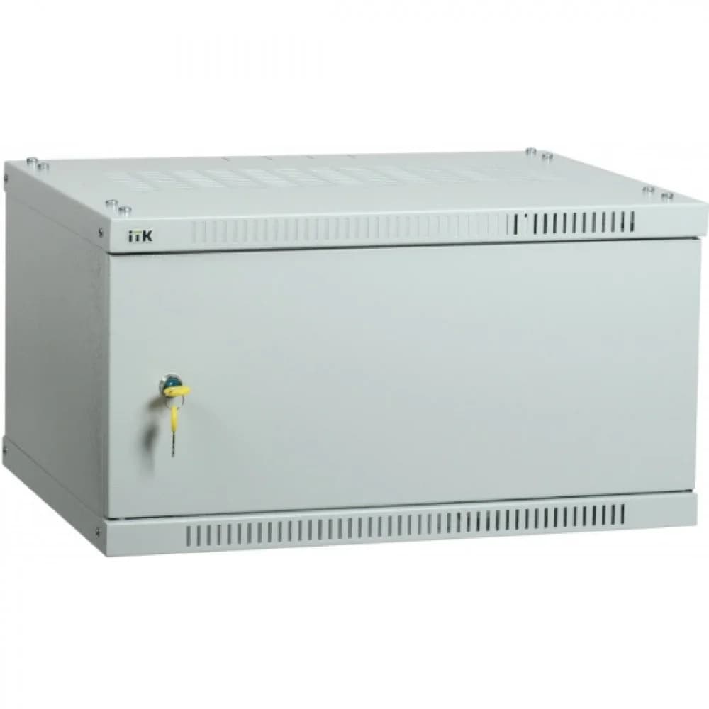 Шкаф LINEA WE 6U 600x450мм дверь металл серый