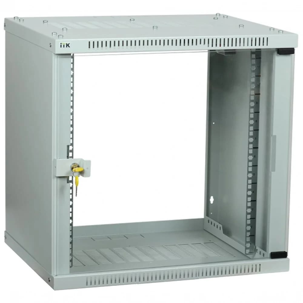 ITK Шкаф LINEA WE 12U 600x450мм дверь стекло серый