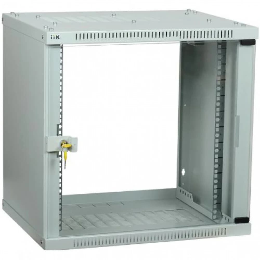 Шкаф LINEA WE 15U 600x600мм дверь стекло серый