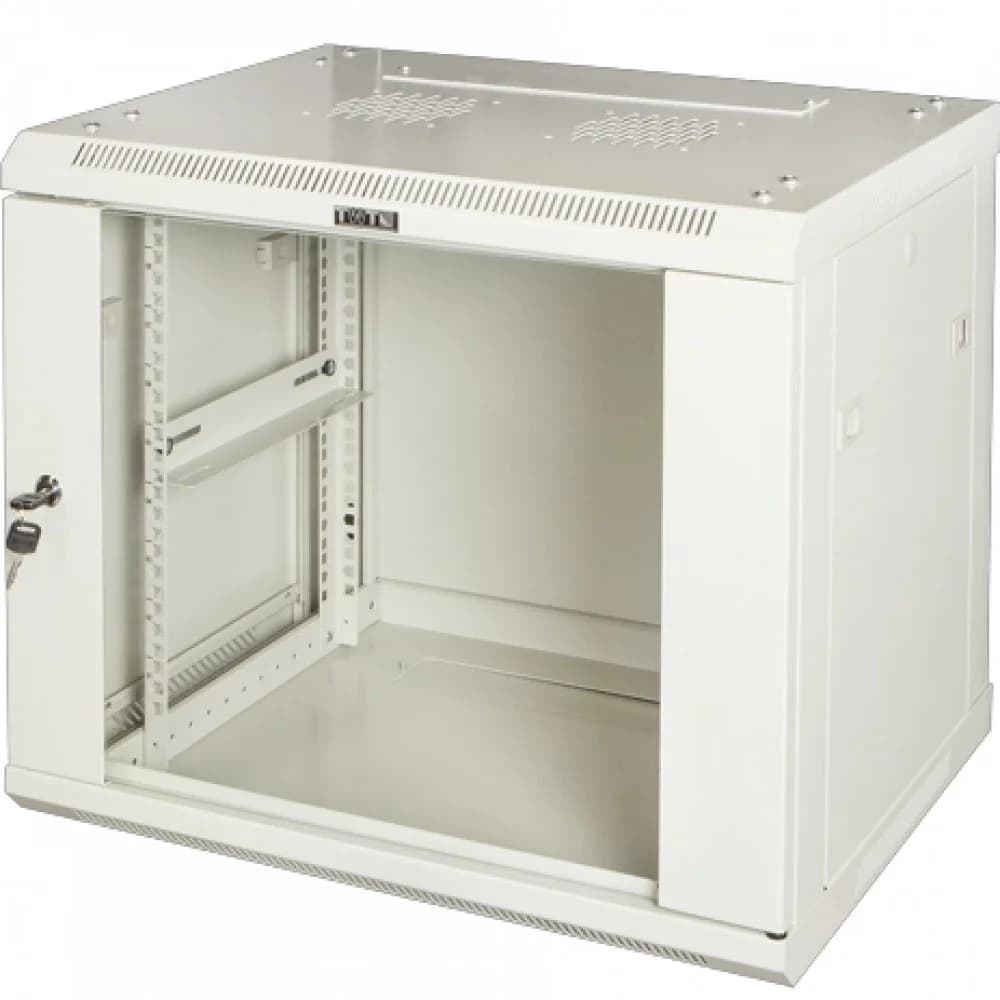 Шкаф настенный серии Pro, 4U 600x450, стеклянная дверь