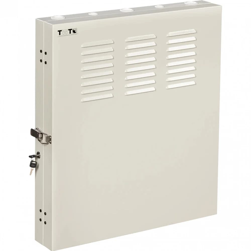 Шкаф коммутационный Lanmaster (TWT-CBVRT-2U-6X7-GY) настенный 2U 650x114мм пер.дв.стекл направл.под винты 68кг серый 19кг 741мм