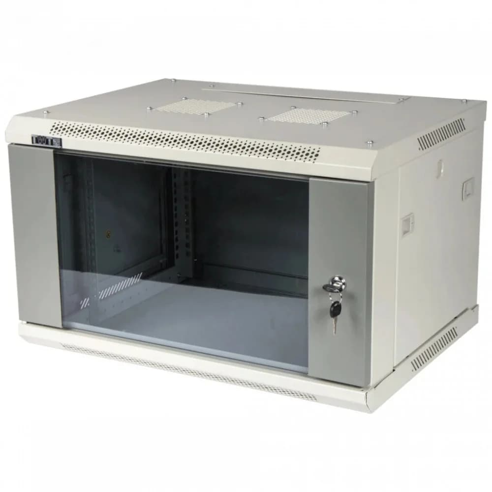 Шкаф настенный серии Pro, 6U 600x800, стеклянная дверь
