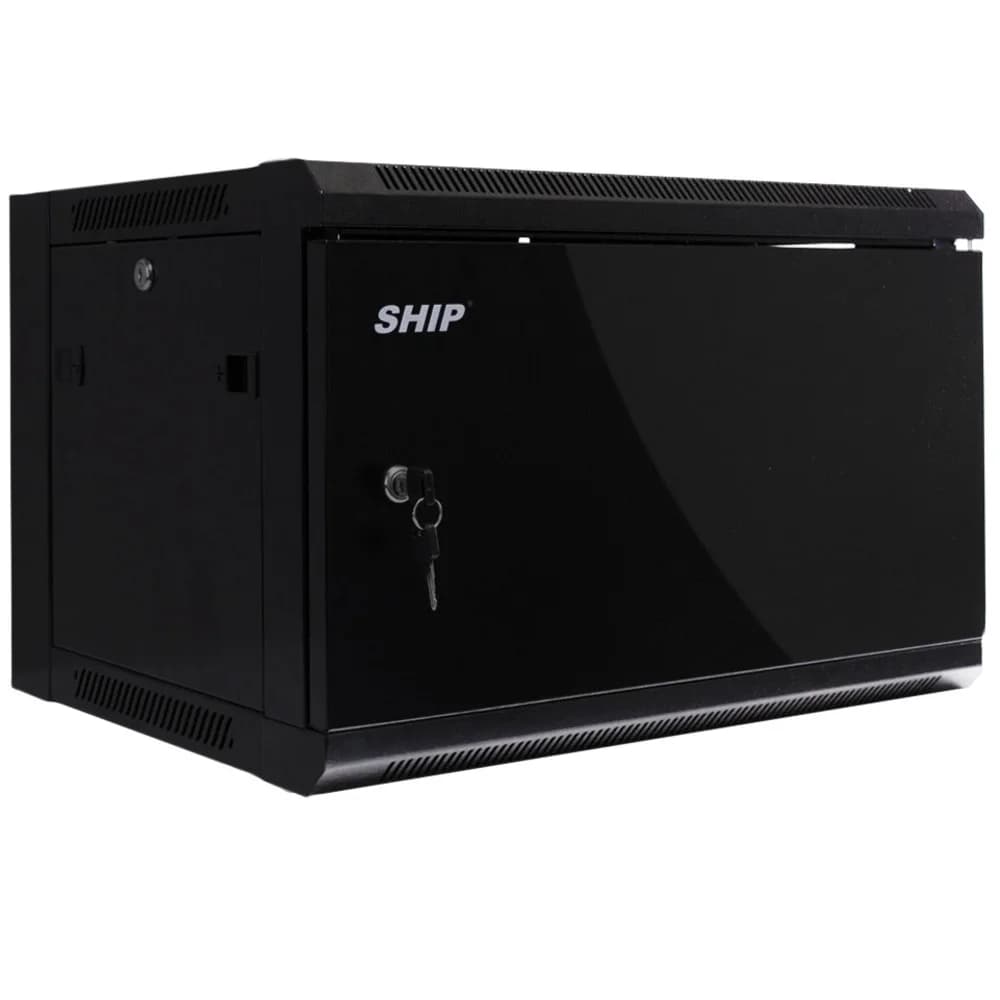 Шкаф настенный, SHIP, VP5409.100, VP серия, 19'' 9U, 570*450*500 мм, Ш*Г*В, IP20, Чёрный.