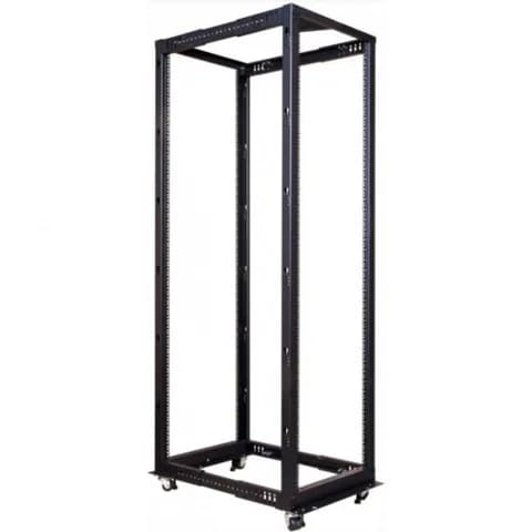 Стойка LANMASTER двухрамная 42U, с регулируемой глубиной (560-1020 мм), черная (TWT-RACK2-42U-ADJ)