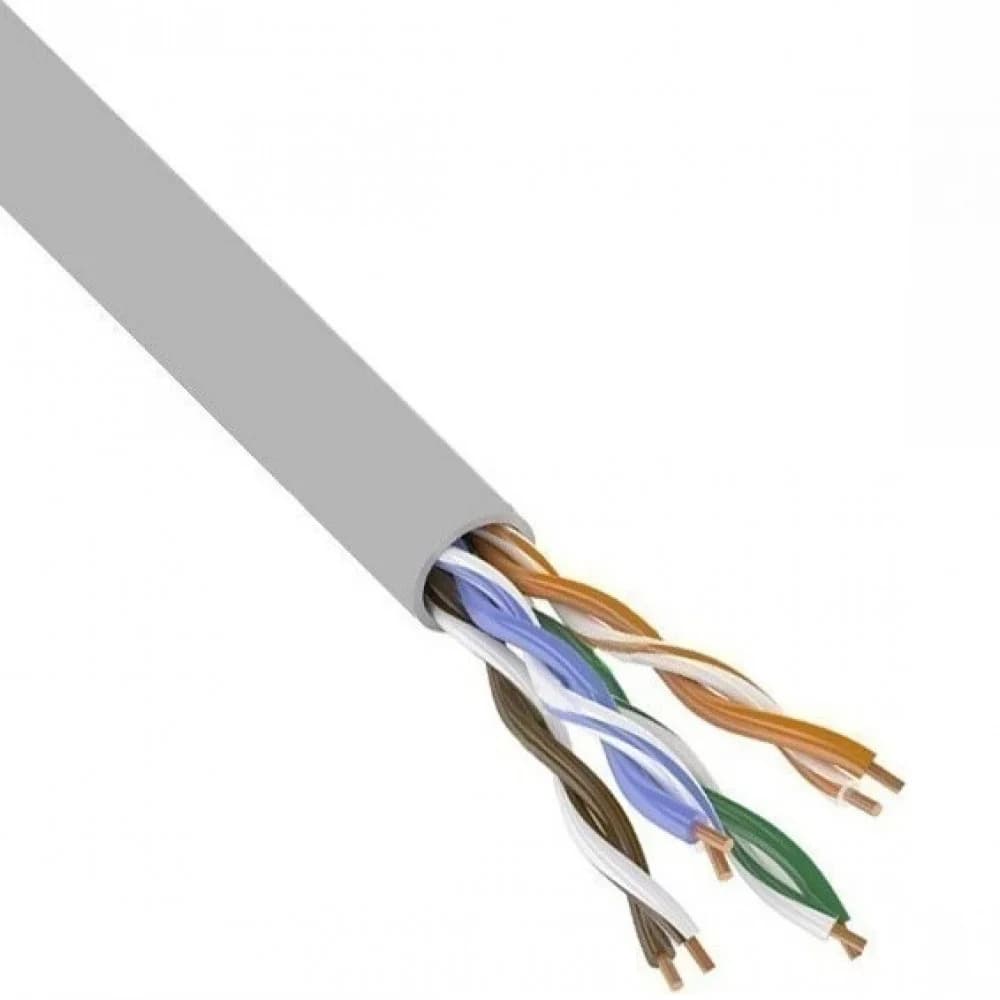 Кабель сетевой Buro UTP 4 пары cat6 solid 0.52мм Cu 305м серый