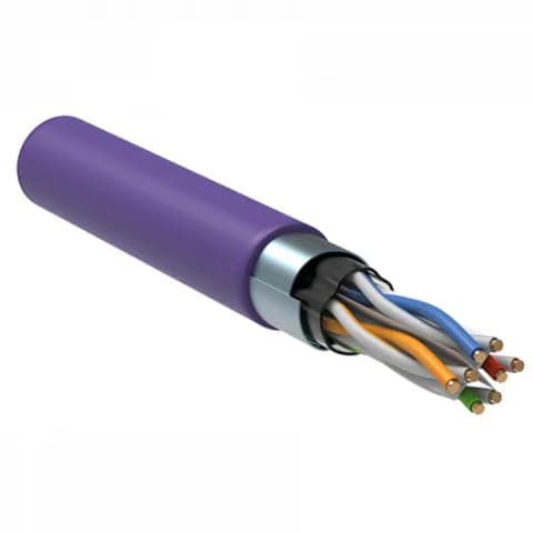 Кабель информационный ITK LC1-C604-326 кат.6 FTP 4 пары 23AWG LSZH внутренний 305м фиолетовый