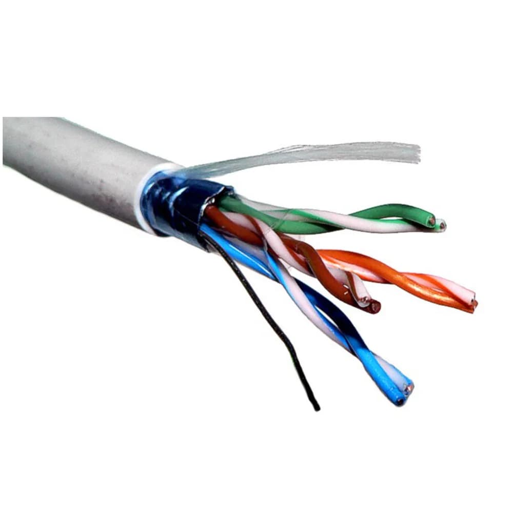 Кабель LANMASTER FTP 4 пары, кат. 5Е, 200Mhz, PE, для внешней прокладки, с гидрофобом, 305 м