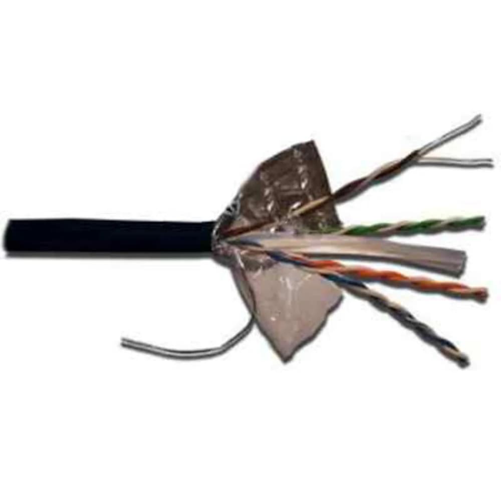 Кабель информационный Lanmaster LAN-6EFTP-OUT кат.6 F/UTP общий экран 4X2X23AWG PE внешний 305м черный