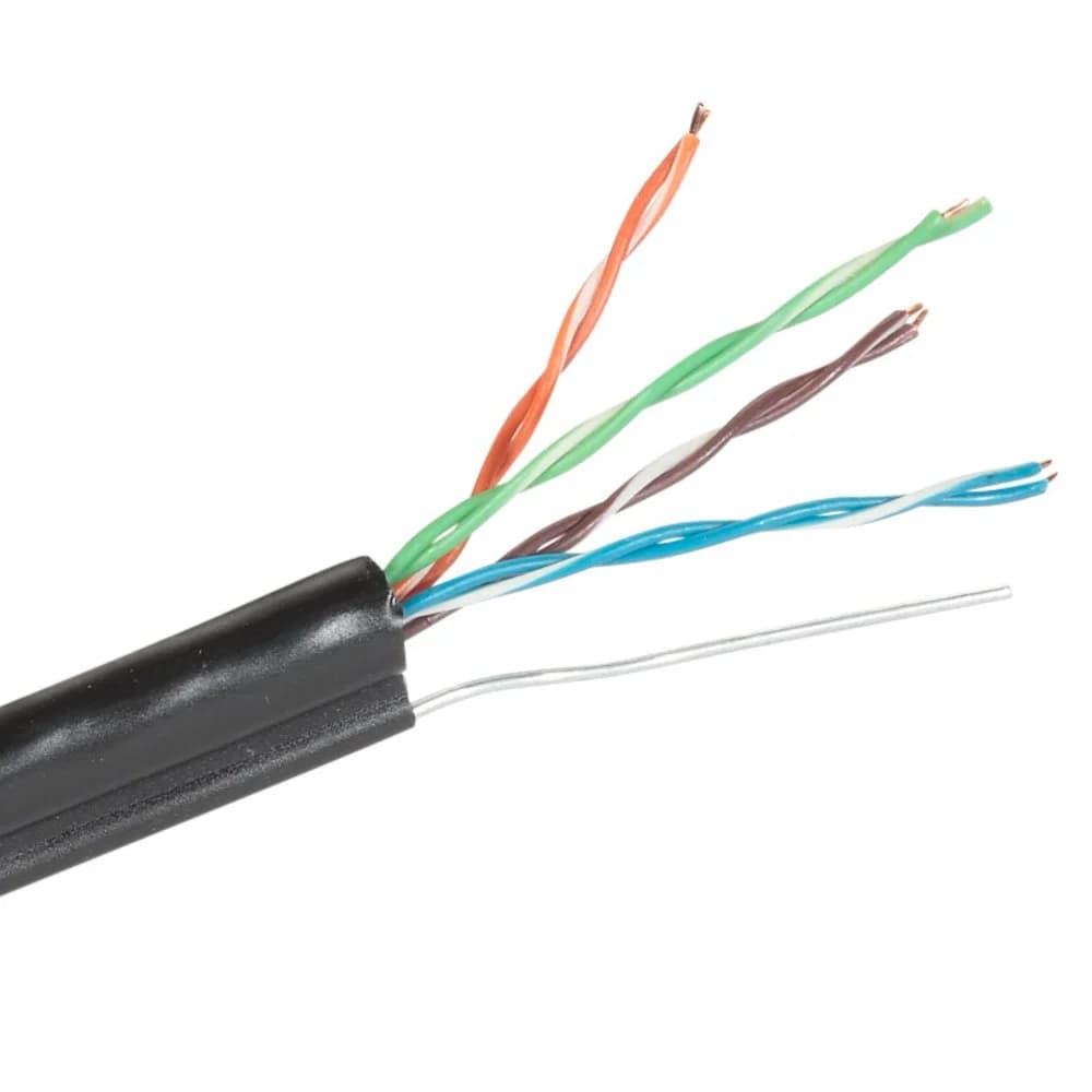 Кабель TWT FTP, 4 пары, Кат.5е, PVC, 305 метров, серый