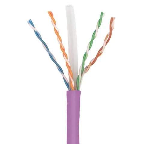 MOLEX Кабель категории 6 U/UTP, 4 пары, 23 AWG, LSZH, класс Dca, 500 м, фиолетовый