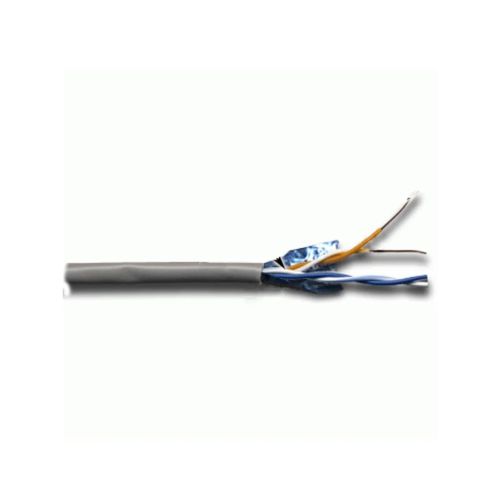Кабель информационный Lanmaster TWT-5EFTP2-GY кат.5е F/UTP общий экран 2X2 PVC внутренний 305м серый