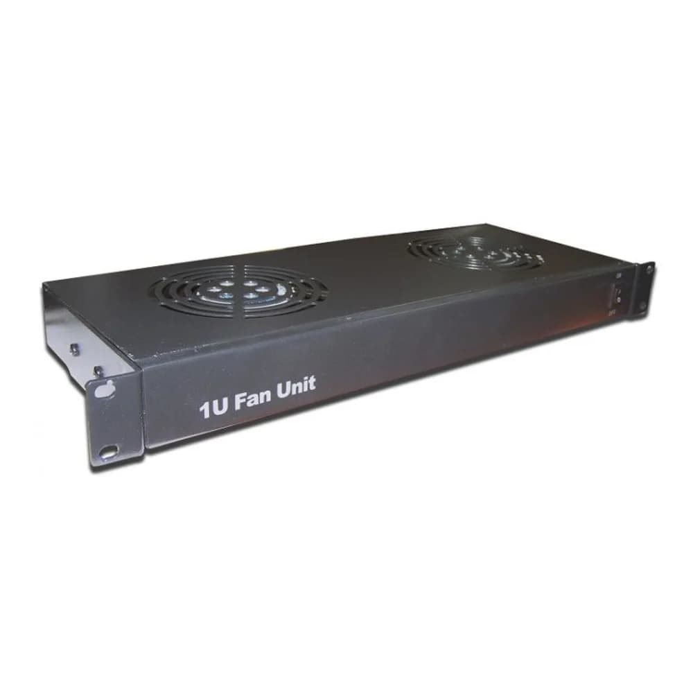 Блок 2-х вентиляторов 19", с подшипниками, с термостатом, 1U