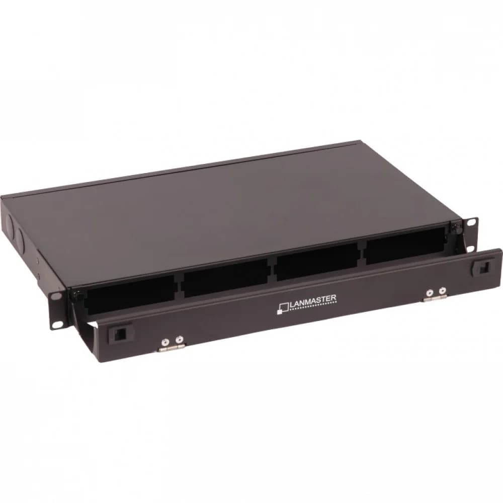 Бокс 19" на 4 кассеты MPO, 1U, черный