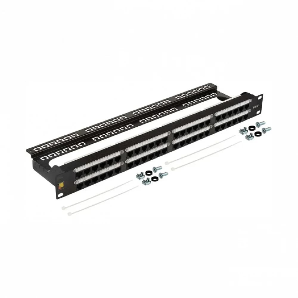 Патч-панель Lanmaster LAN-PPC48U6 19" 1U 48xRJ45 кат.6 UTP