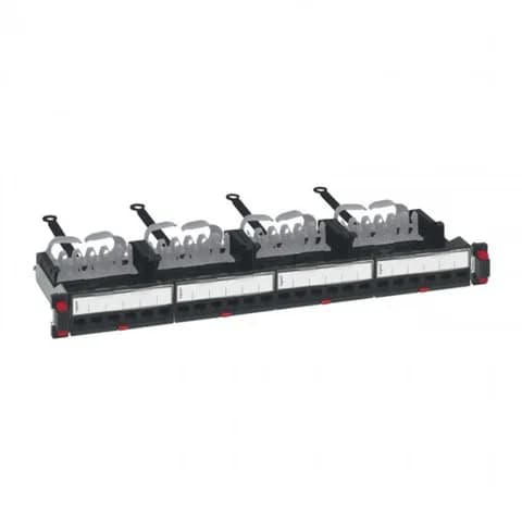 Патч Панель укомплектованная, Legrand, 033750, LCS3, 24RJ45, UTP, Категория 5e, 19" (1U), 24 Порта