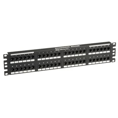 PANDUIT DP485E88TGY Патч-панель DP5e 110, категория 5e, 48 портов, Т568A/B, 2U