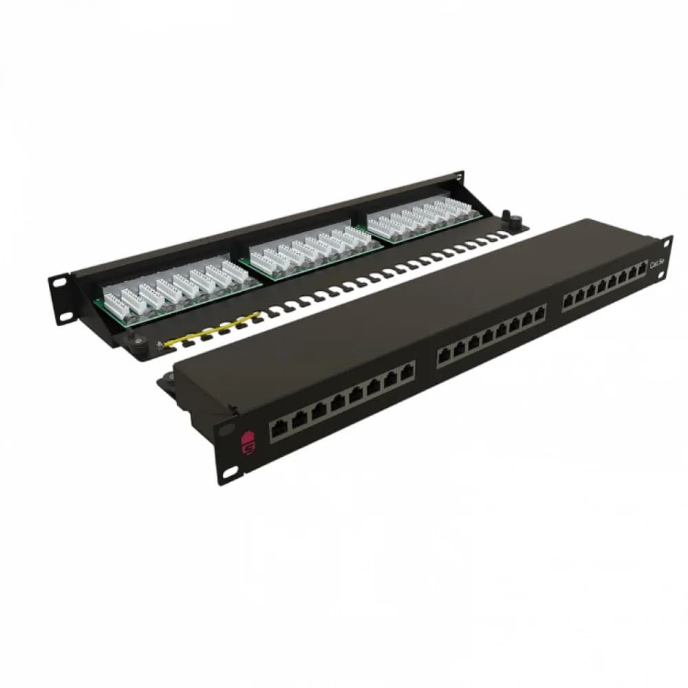 Патч-панель Sysmatrix PP 1901U.S245ES.N 19" 1U 24xRJ45 кат.5E FTP