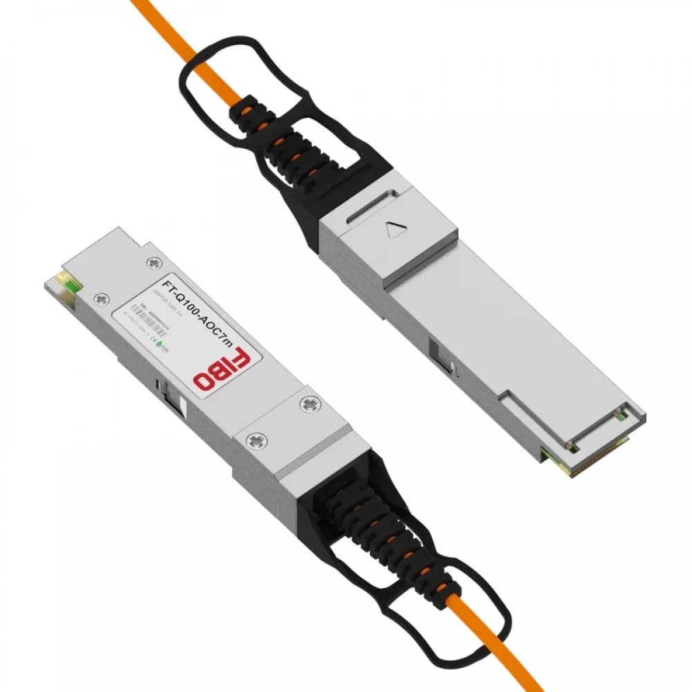 Кабель/ FT-Q100-AOC7m QSFP28 AOC модуль 100G, оптический кабель, 7 метров