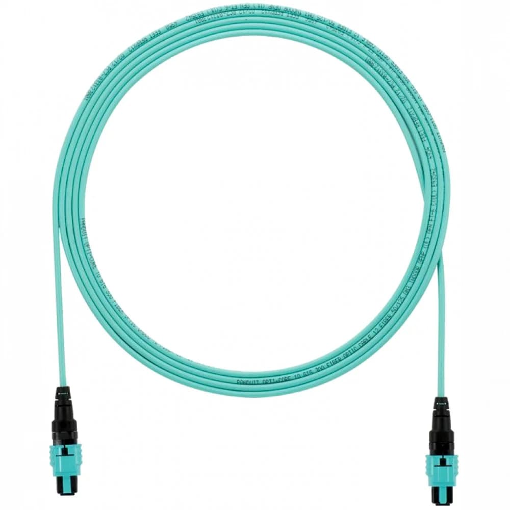 Каб.сборка Panduit FZTRL7N7NBNM010 12x50/125 OM4 PanMPO-PanMPO полярность B 10м LSZH аквамарин