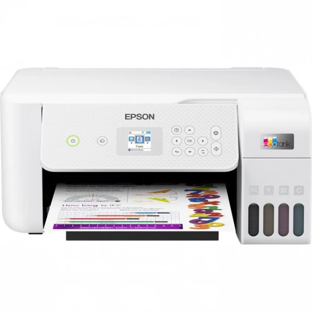 МФУ струйное цветное Epson L3266 C11CJ66411, до 33 стр/мин, А4, печать фотографий, WIFI, no ADF (белый)