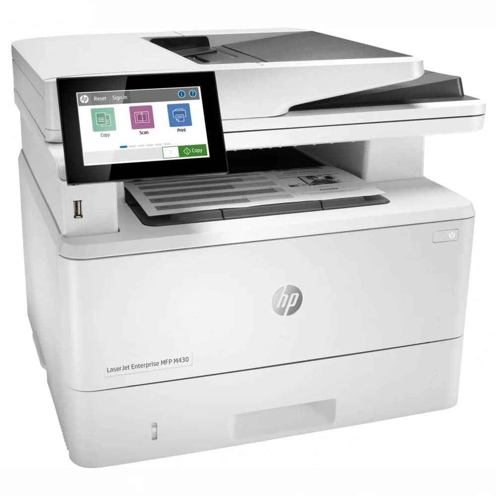 HP LaserJet Enterprise MFP M430f (p/c/s/f, A4, 1200dpi, 38ppm (40 HP high speed), 2Gb, 2trays 100+250, ADF 50, USB/GigEth, Duplex, 1y war, cart. in box 3000, drivers/software not included)