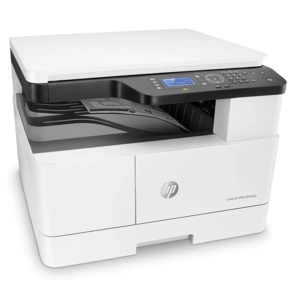 HP LaserJet MFP M442dn (p/c/s, A3, 1200dpi, 24ppm, 512Mb, 2trays 100+250, Scan to email/SMB/FTP, PIN printing, USB/Eth, Duplex, cart. 4000 pages & USB cable in box, 1y warr, repl. 2KY38A)