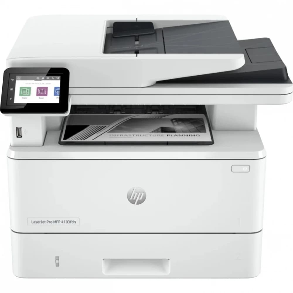 HP LaserJet Pro MFP 4103fdn (2Z628A_B19) {A4, 1200dpi, 38ppm, 512Mb, 1200 MHz tray 100+250 pages USB+Ethernet Prin, старт. картр. 3050стр.}