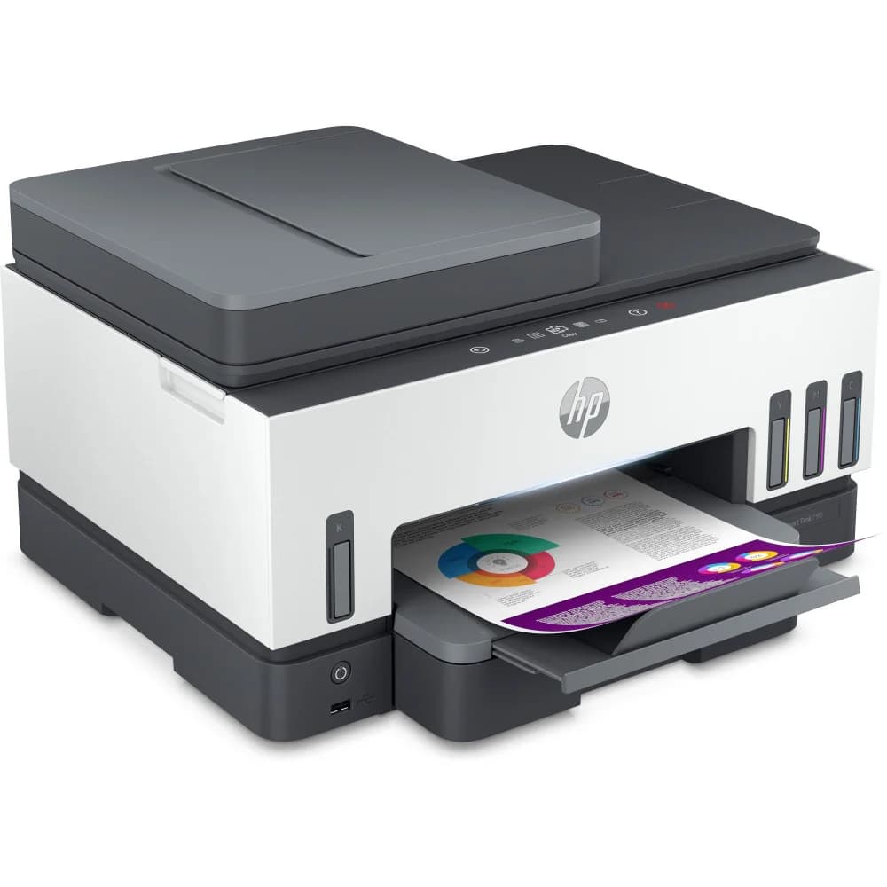 HP Smart Tank 790 All-in-One Printer (p/c/s /f, A4 15(9ppm), duplex, dual-band Wi-Fi, ADF, ethernet, fax, печать с USB, tray 250, 1y war, cartr. B & CMY in box)
