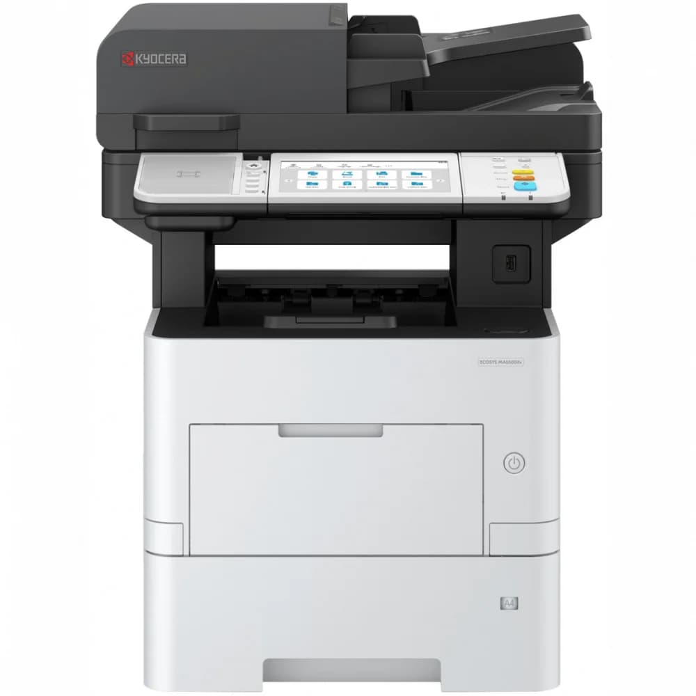 Kyocera ECOSYS MA5500ifx (замена M3655idn), P/C/S/F, ч/б лазерный, A4, 55 стр/мин, 1200x1200 dpi, 1,5 Гб, USB 2.0, Network, HyPAS, лоток 500 л., Duplex, автопод.