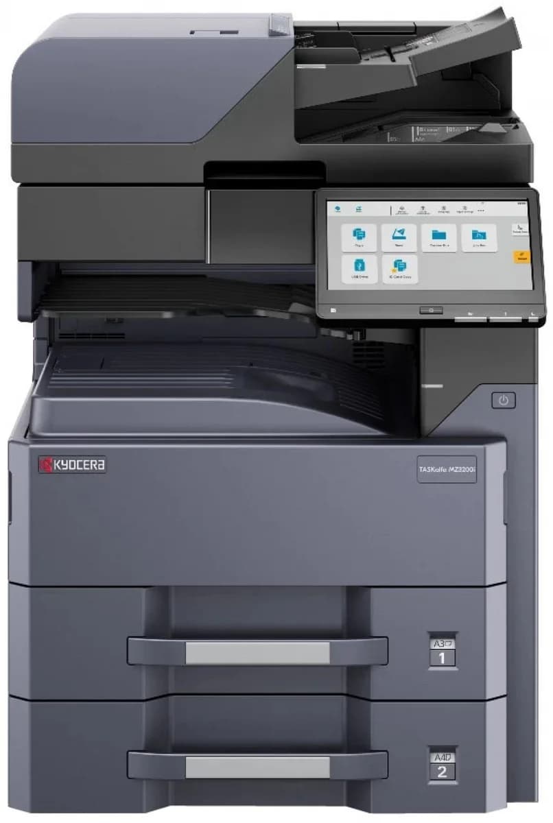 Kyocera MZ4000i P/C/S, ч/б лазерный, A3, 40/21(A4/A3) стр/мин, 1200x1200 dpi, 2 Гб+32 Гб SSD, USB 2.0, Network, HyPAS, лоток 2*500 л., Duplex, без крышки/тонера