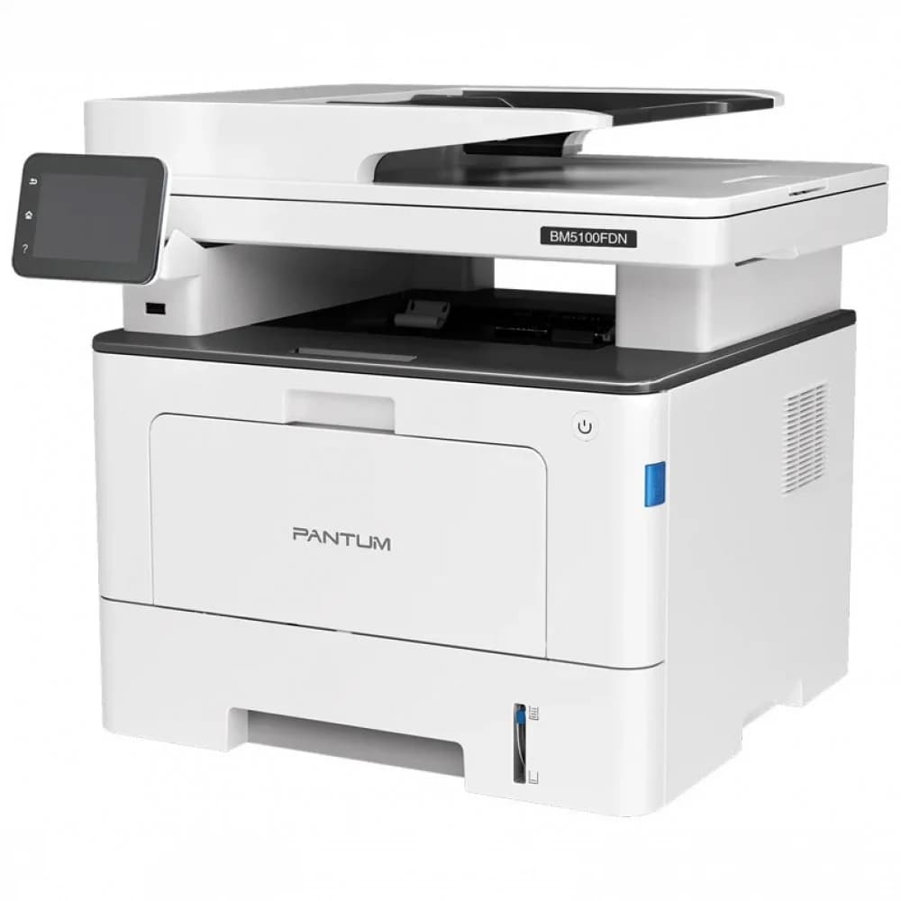 Pantum BM5100FDN, P/C/S/F, Mono laser, А4, 40 ppm, 1200x1200 dpi, 512 MB RAM, Duplex, ADF50, paper tray 250 pages, USB, LAN, start. cartridge 3000 pages