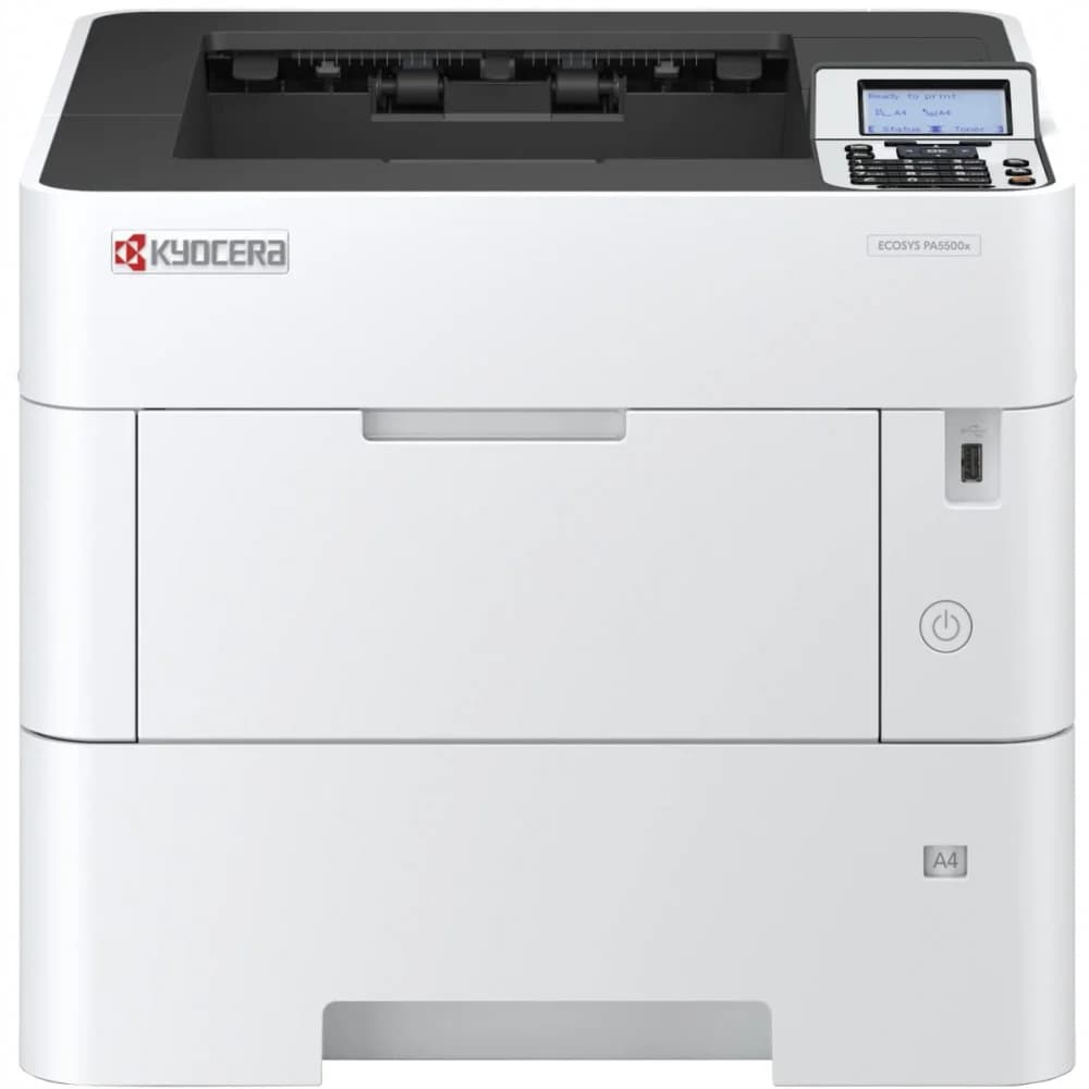 Лазерный принтер Kyocera PA5500x (А4, 1200dpi, 512Mb, 55 ppm, 500 + 100 л., дуплекс, USB 2.0, Gigabit Ethernet, тонер на 10K)
