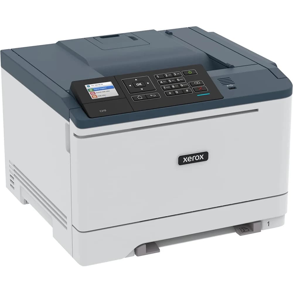 Цветной принтер, Xerox, C310DNI, A4, Лазерный, 33 стр/мин, Нагрузка (max) 80K в месяц, 250+1 стр. - емкость лотков подачи, 1.0 GHz, 1024MB, PCL5/6, PostScript 3, USB 2.0, Ethernet, Wi-Fi